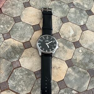 Black Leather Men's Bag